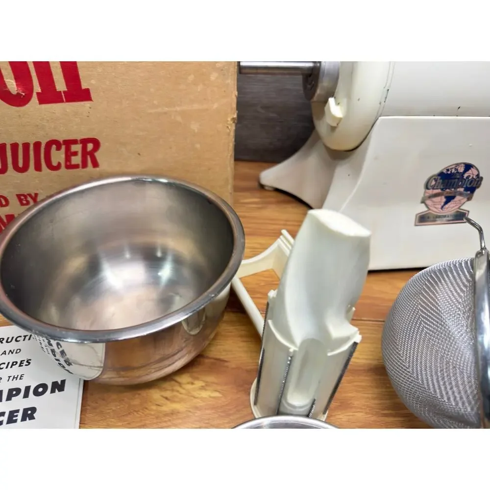 VTG Champion Juicer 1/3 HP Heavy Duty Motor with accessories